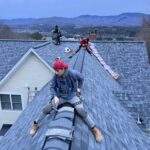Roof repair done by expert Vermont roofing contractors to fix roof damage.