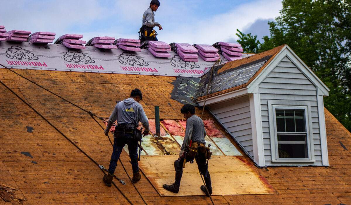 roof replacement by local roofers in Vermont.